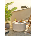 Table d'appoint de jardin Velkara - aspect pierre sable