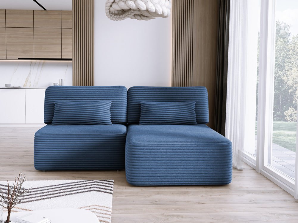 Canapé design Tilia Côtelé avec fonction couchage et rangement