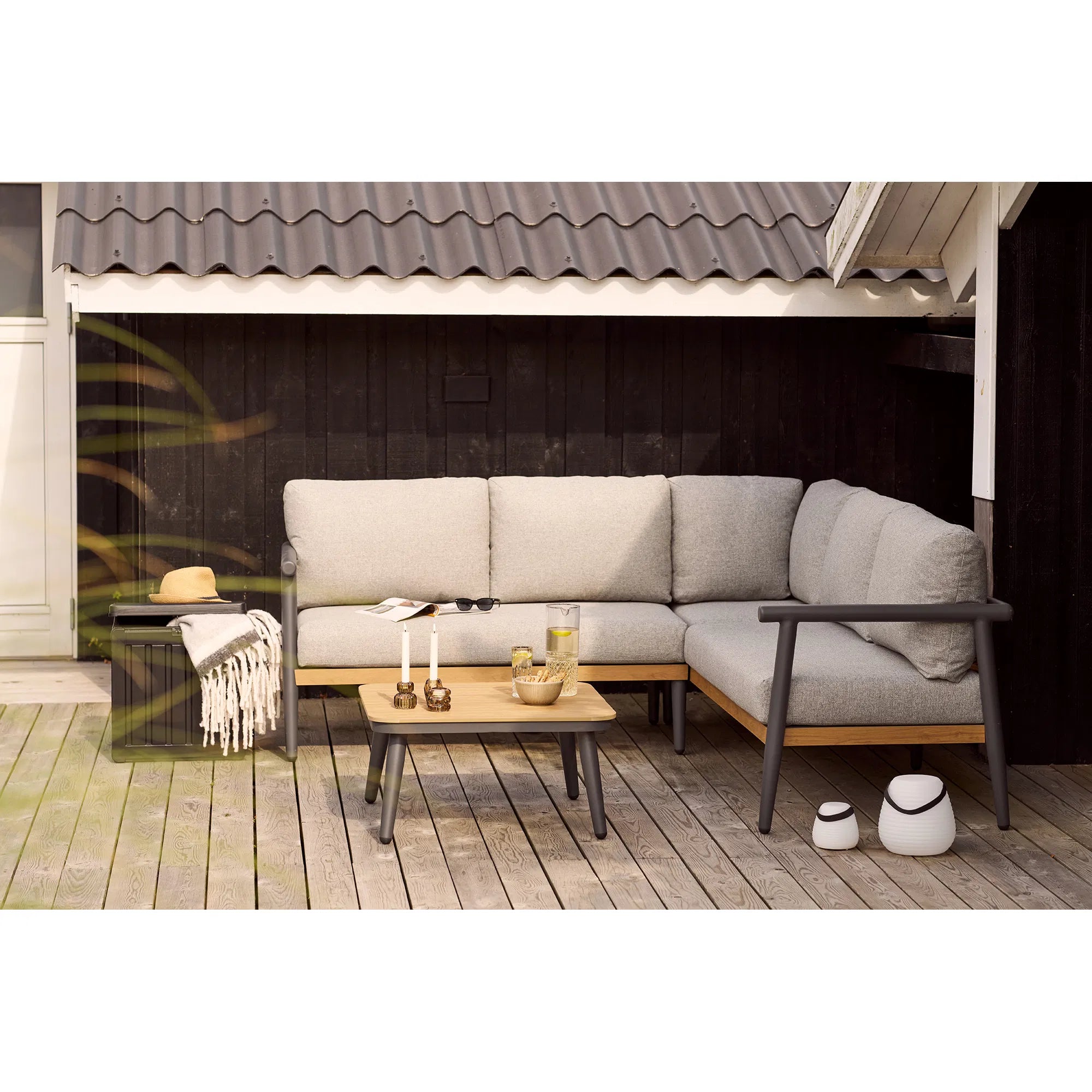 Lampe d'extérieur Eldora pour jardin - avec sangle de fixation et LED colorée
