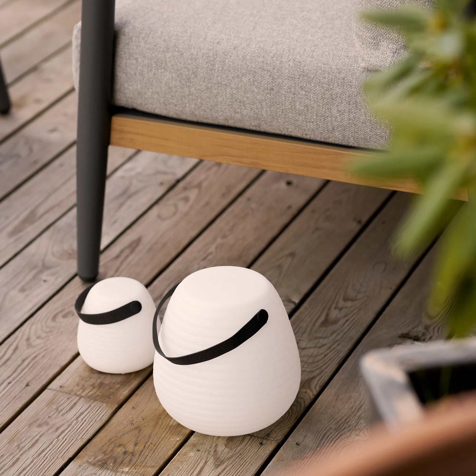 Lampe d'extérieur Eldora pour jardin - avec sangle de fixation et LED colorée