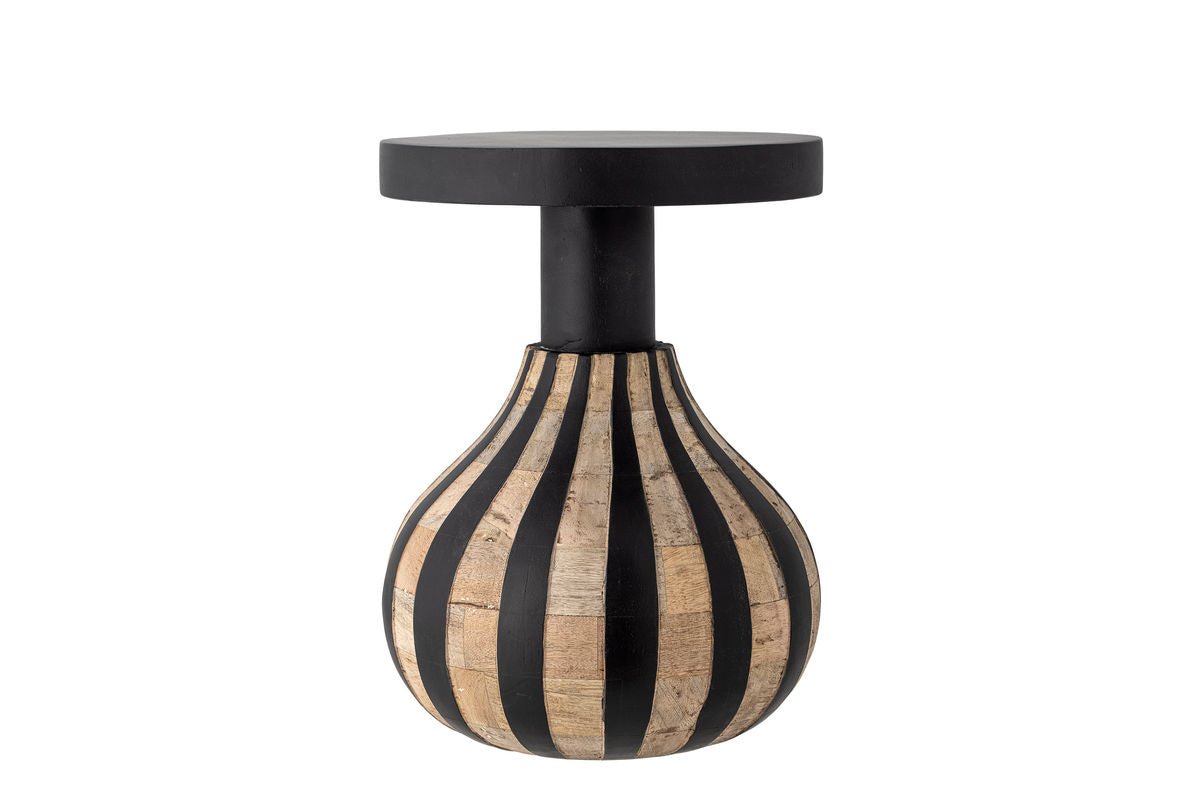 Table d'appoint Mila – Bois de manguier FSC® certifié en Noir