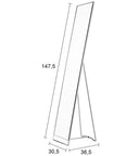 Miroir White – en acier en Blanc