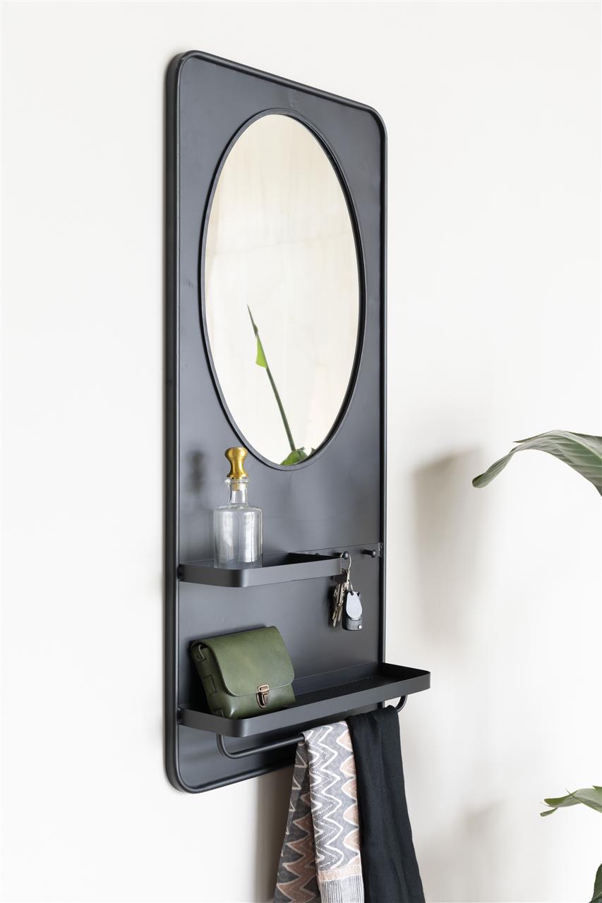 Miroir Pascal L – en fer Noir