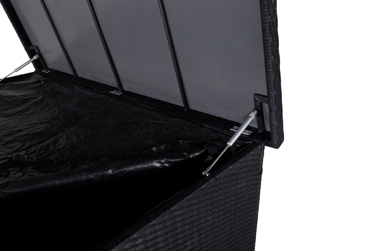 Coffre à coussins de jardin Brisbane - Disponible en Gris, Noir et Naturel