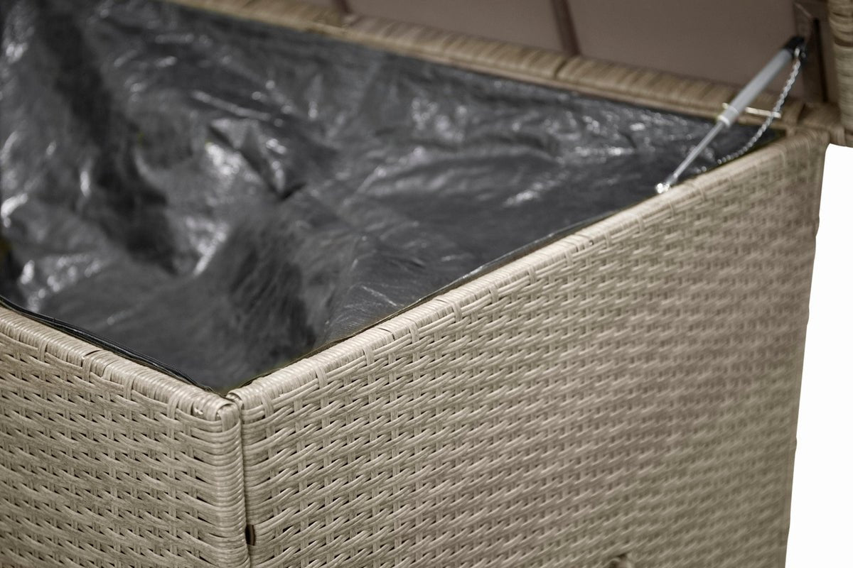 Coffre à coussins de jardin Brisbane - Disponible en Gris, Noir et Naturel