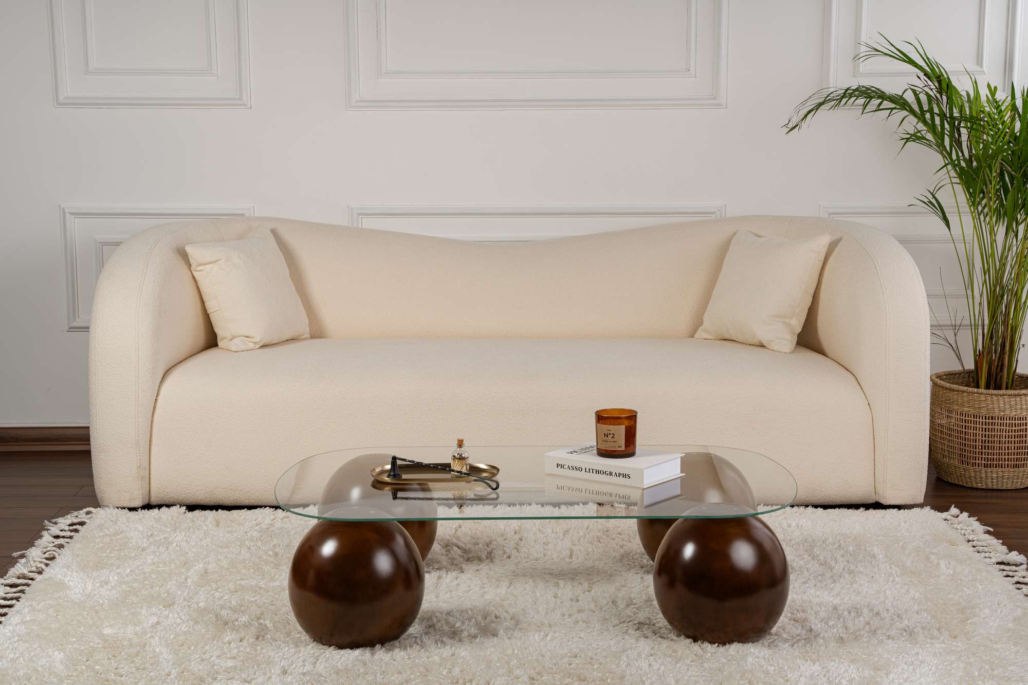 Couchtisch Ravento - gehärtete Tischglasplatte mit abgerundeten Ecken