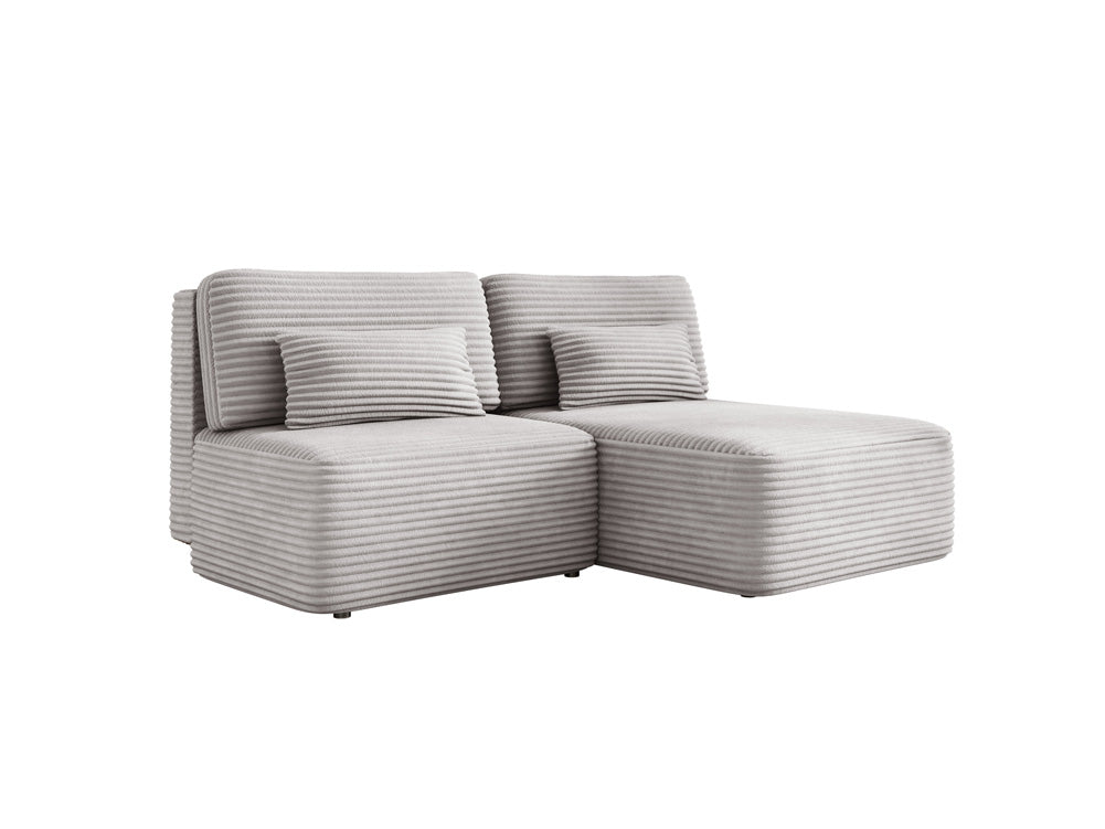 Canapé design Tilia Côtelé avec fonction couchage et rangement