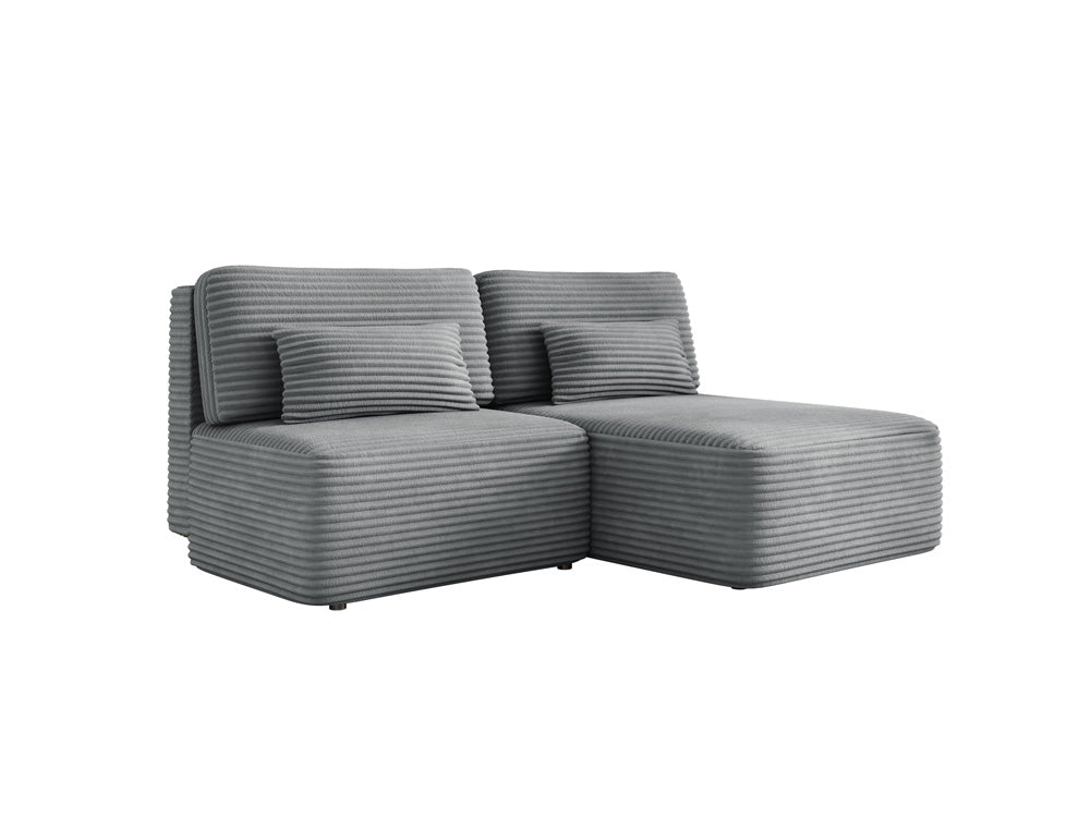 Canapé design Tilia Côtelé avec fonction couchage et rangement