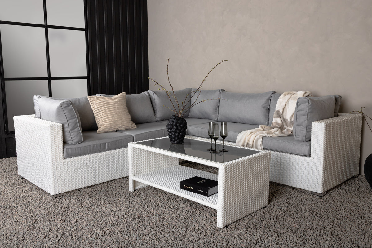 Garten Loungeset Panther - aus Kunstrattan in 3 Farben erhältlich