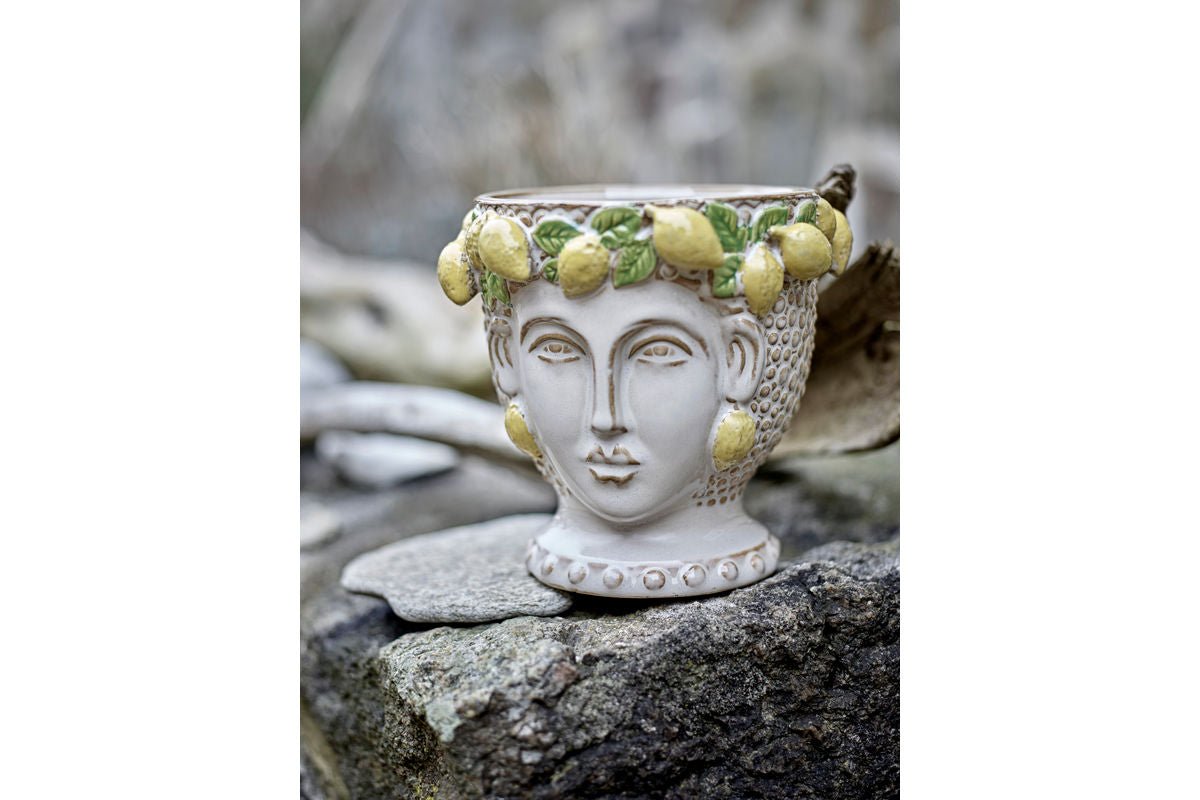 Pot de fleurs « Amalfi » – Grès jaune