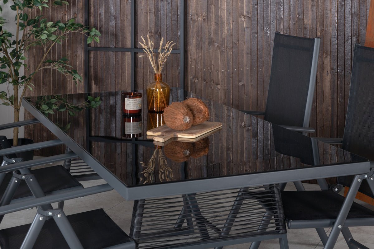 Lot de 2 - Chaise de jardin Bologna en Textilène/Aluminium