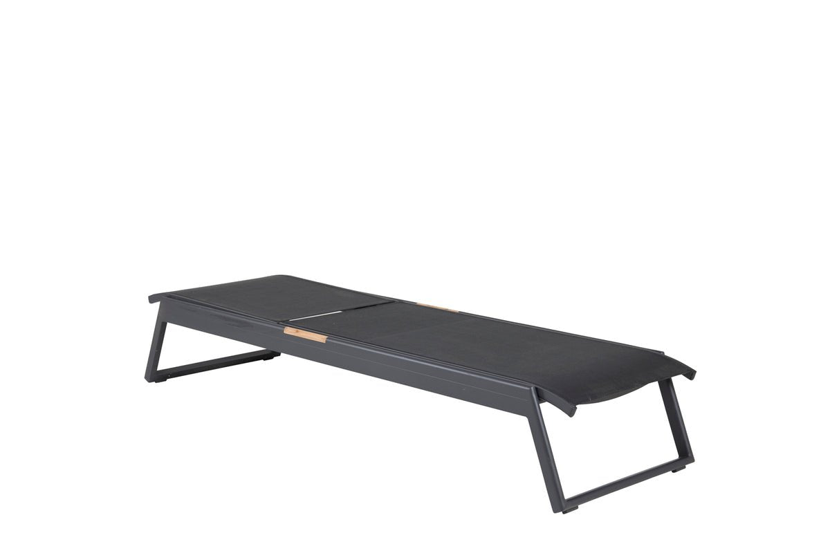 Lot de 2 - Chaise longue Brésil en textilène et aluminium