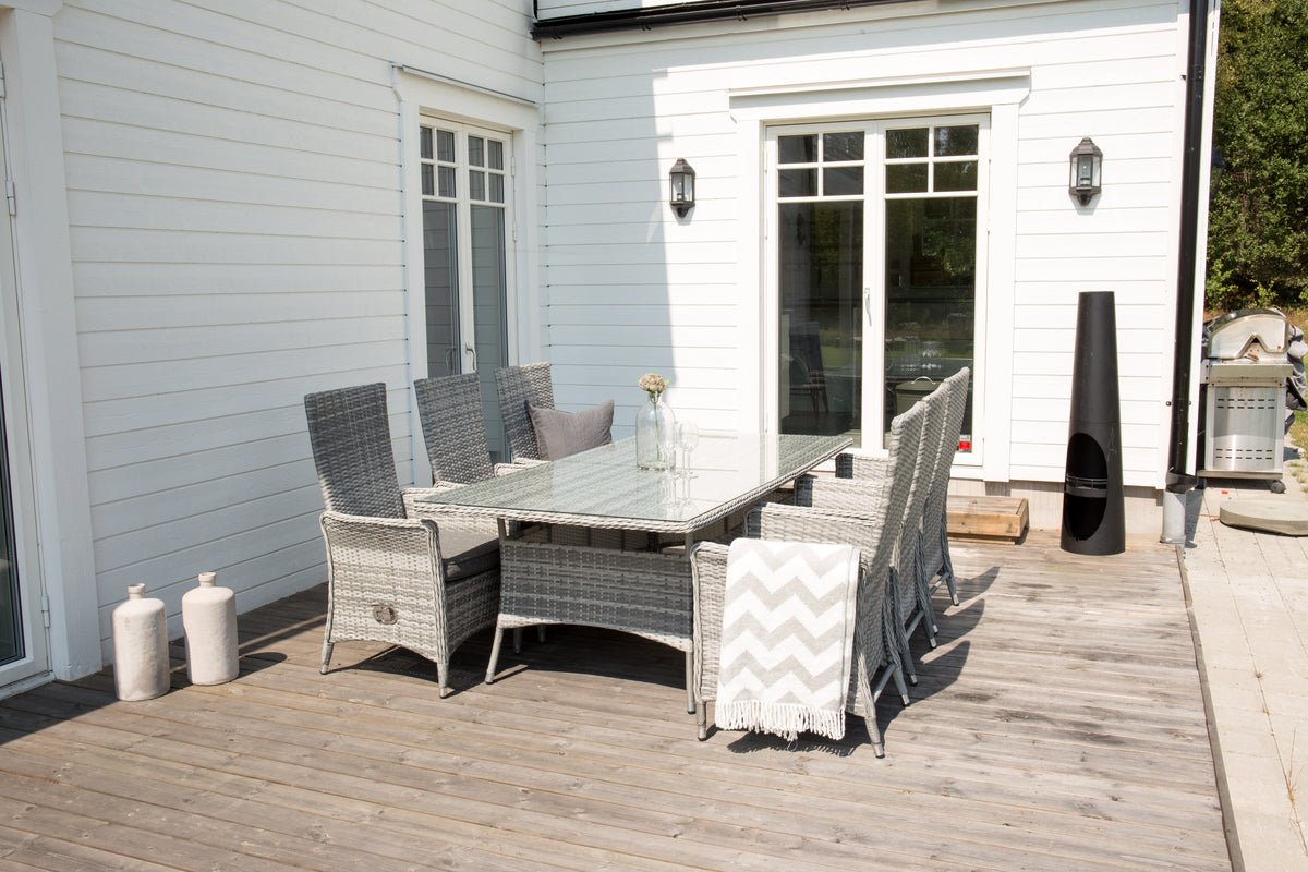 Corbeille à feu Wilkus - cheminée cylindrique en Noir