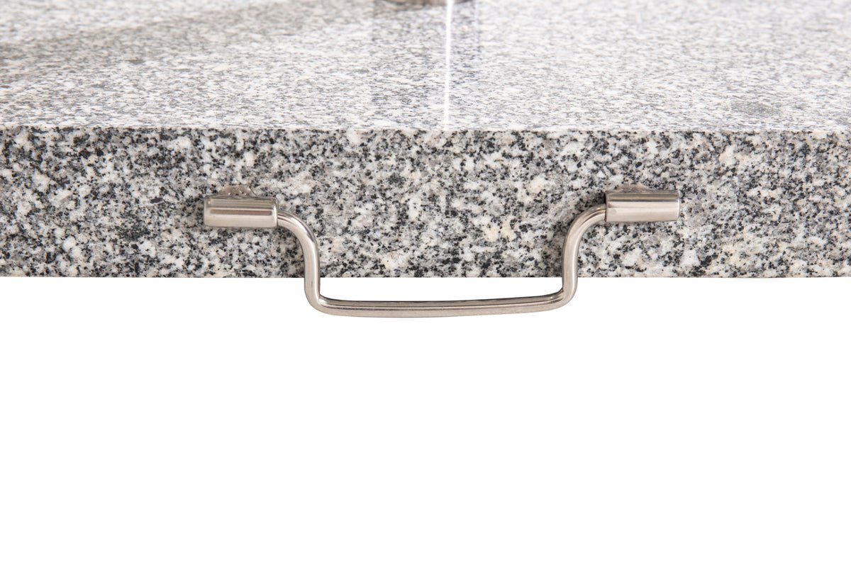 Pied de parasol de jardin Mauritius - en granit disponible en 3 couleurs