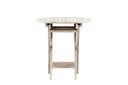 Table basse Greek - Ø70 en teck blanc