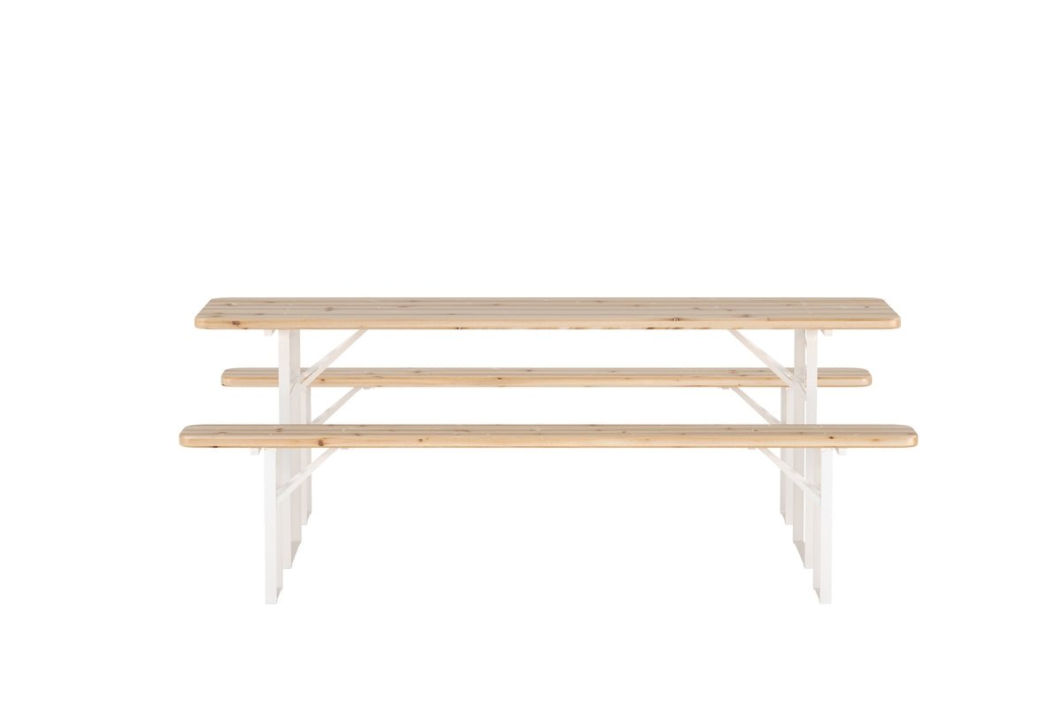 Garten Essgruppe Orelia – 3-teiliges Set in Edelfichtenoptik