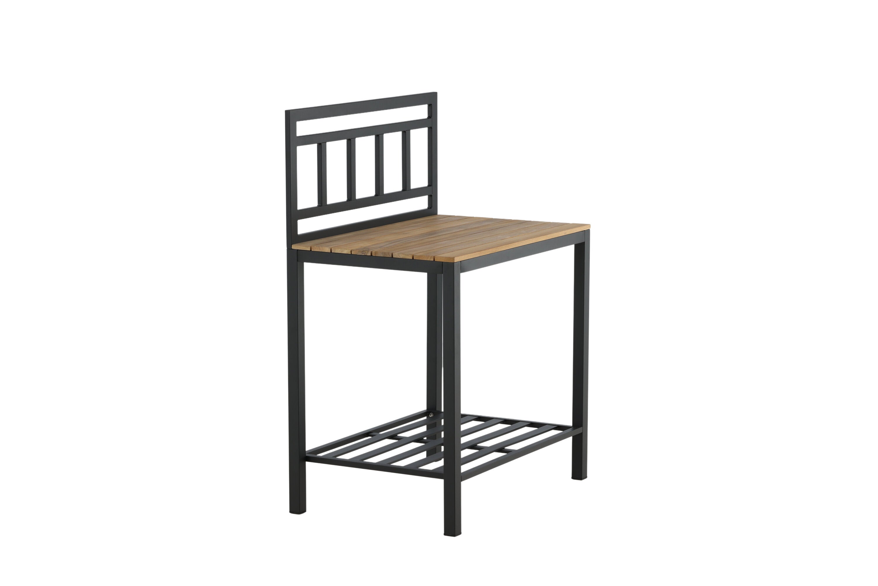 Ablagetisch Jana – Outdoor-Küchenmodul mit Teakholz-Arbeitsfläche