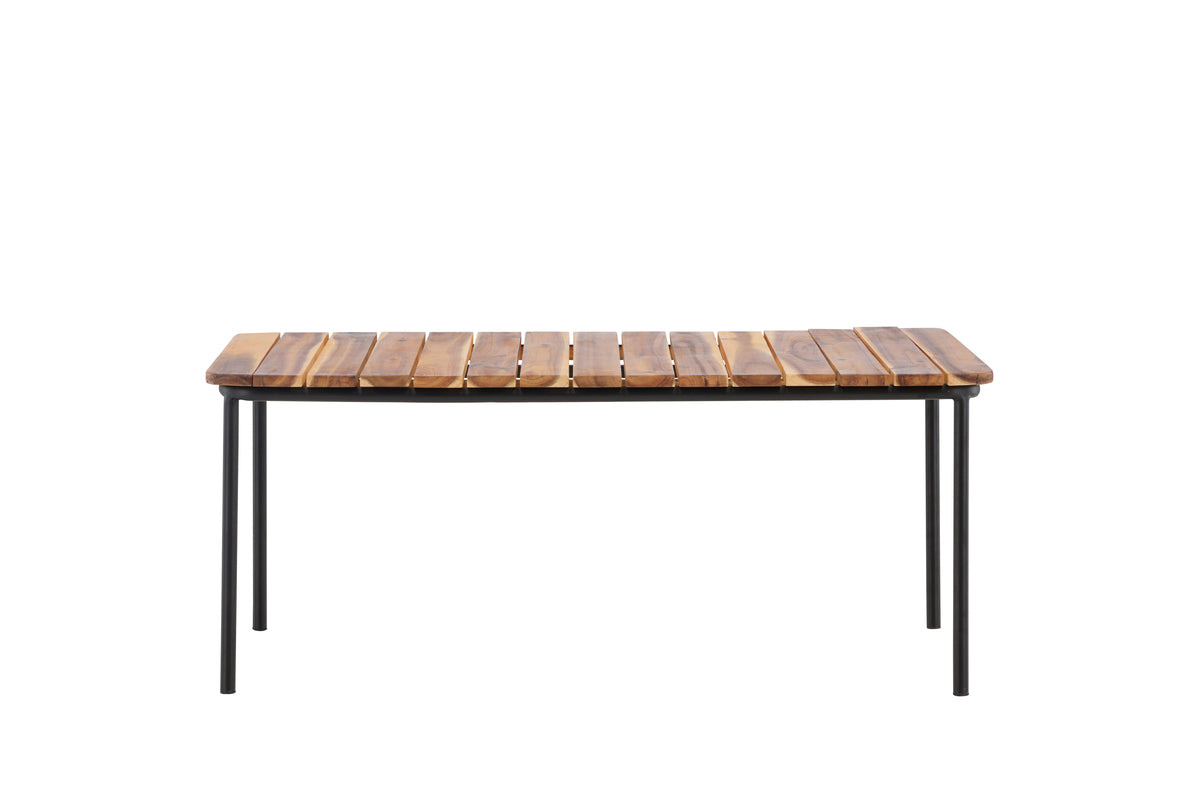 Table basse de jardin Berit - Avec plateau en acacia aspect naturel