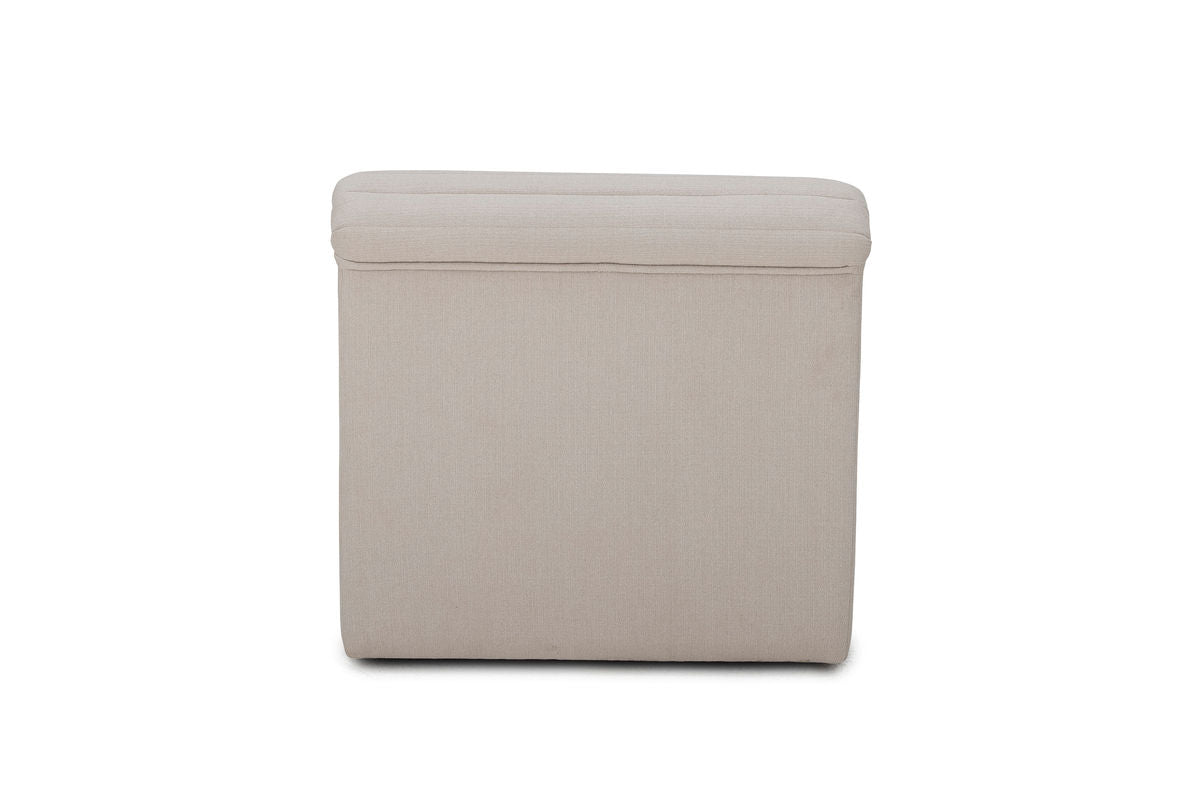 Fauteuil lounge Taupe - au style rétro moderne