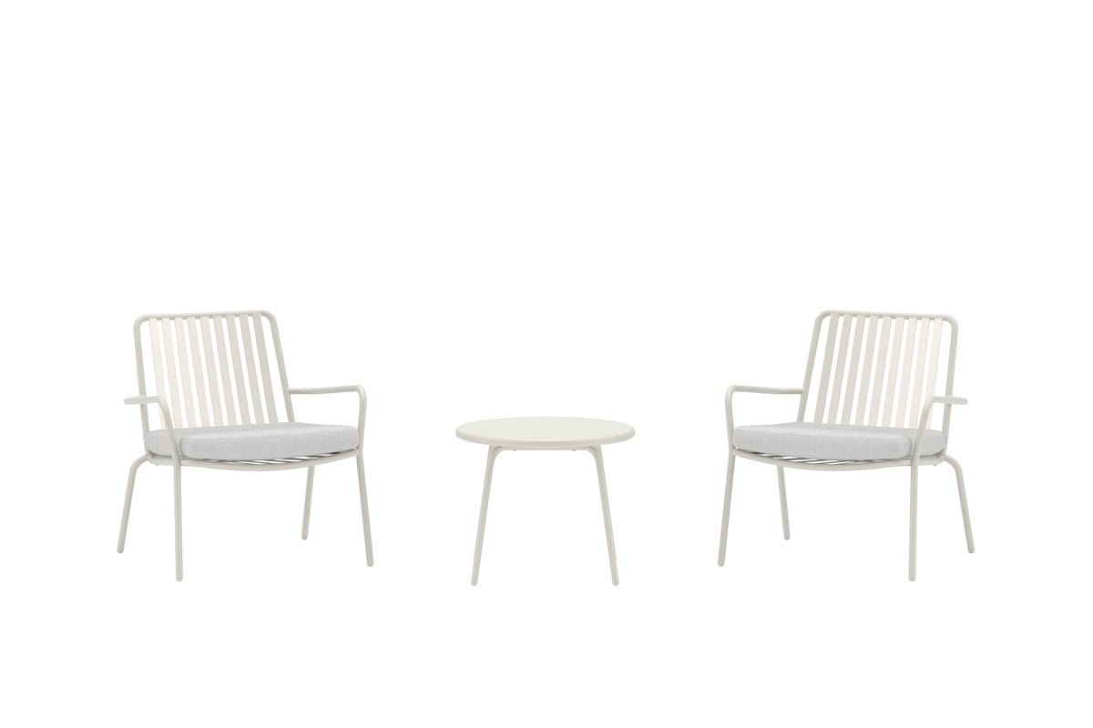 Ensemble lounge de jardin Ravo – ensemble 3 pièces avec chaises et table