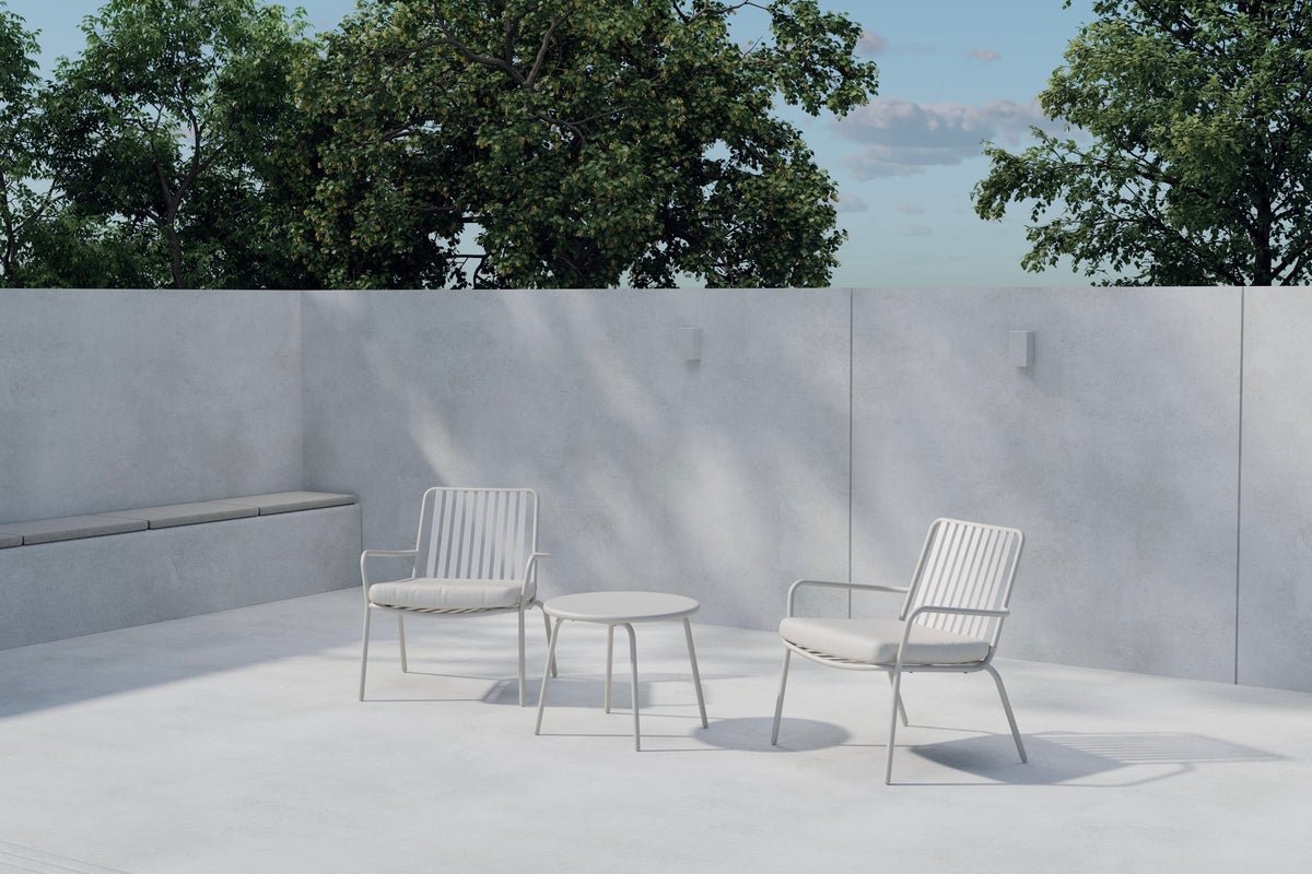 Ensemble lounge de jardin Ravo – ensemble 3 pièces avec chaises et table