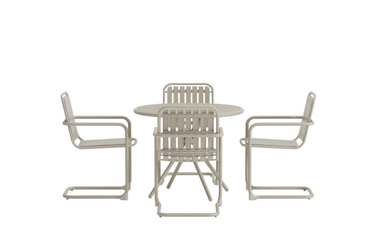 Ensemble de repas de jardin Alvero – ensemble 5 pièces disponible en 2 couleurs