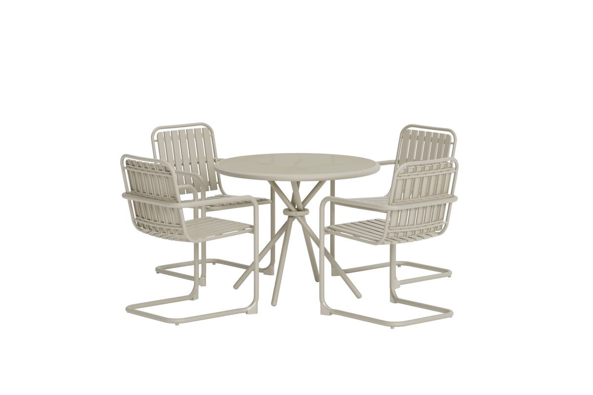 Ensemble de repas de jardin Alvero – ensemble 5 pièces disponible en 2 couleurs