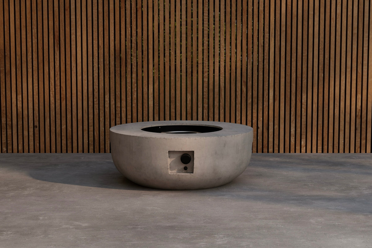 Foyer Neva - en forme ronde en fibrociment gris