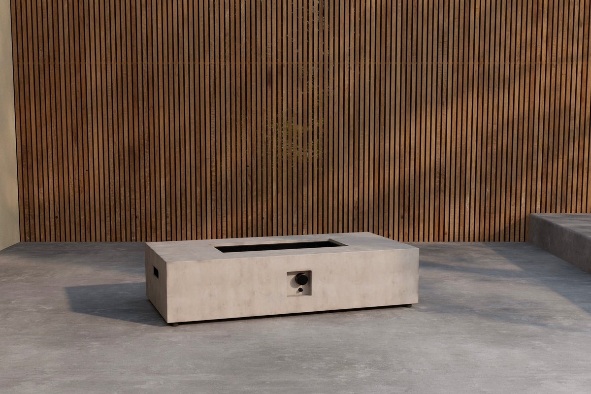 Feuerstelle Ignis -  rechteckige, schlanke Form aus Faserzement