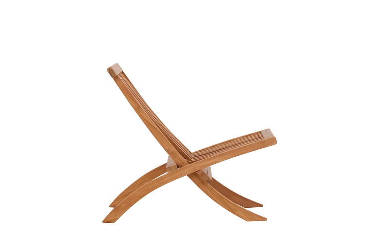 Fauteuil lounge de jardin Hope - en teck résistant aux intempéries