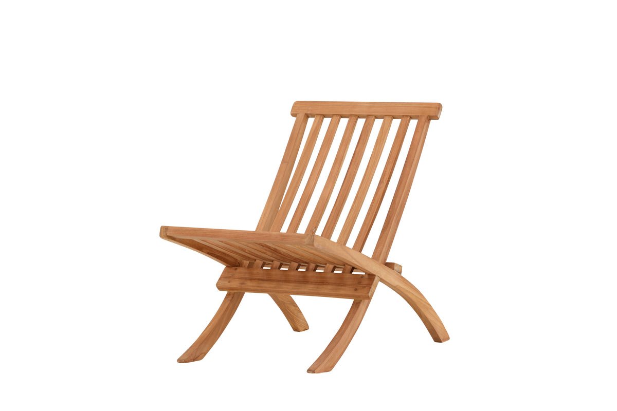 Fauteuil lounge de jardin Hope - en teck résistant aux intempéries