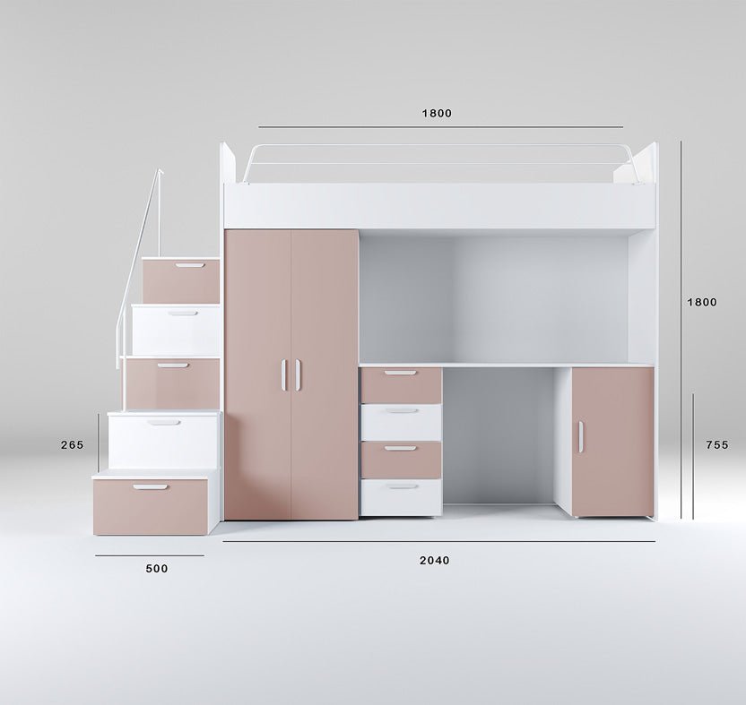 Lit superposé pour enfants Dream surface mate