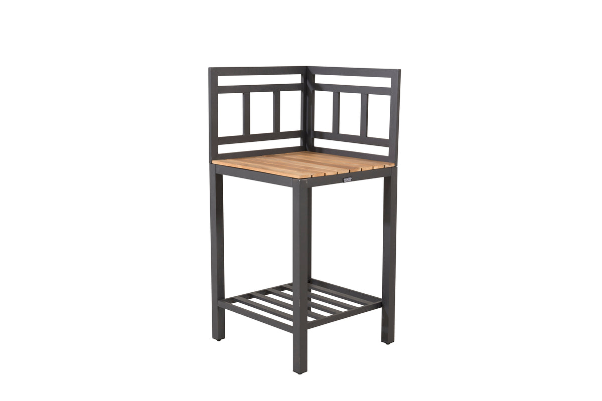 Ablagetisch Ellie – Outdoor-Küchenmodul mit Teakholz-Arbeitsfläche