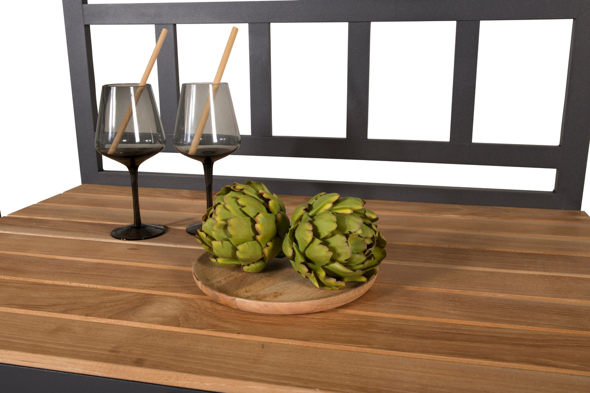 Ablagetisch Jana – Outdoor-Küchenmodul mit Teakholz-Arbeitsfläche