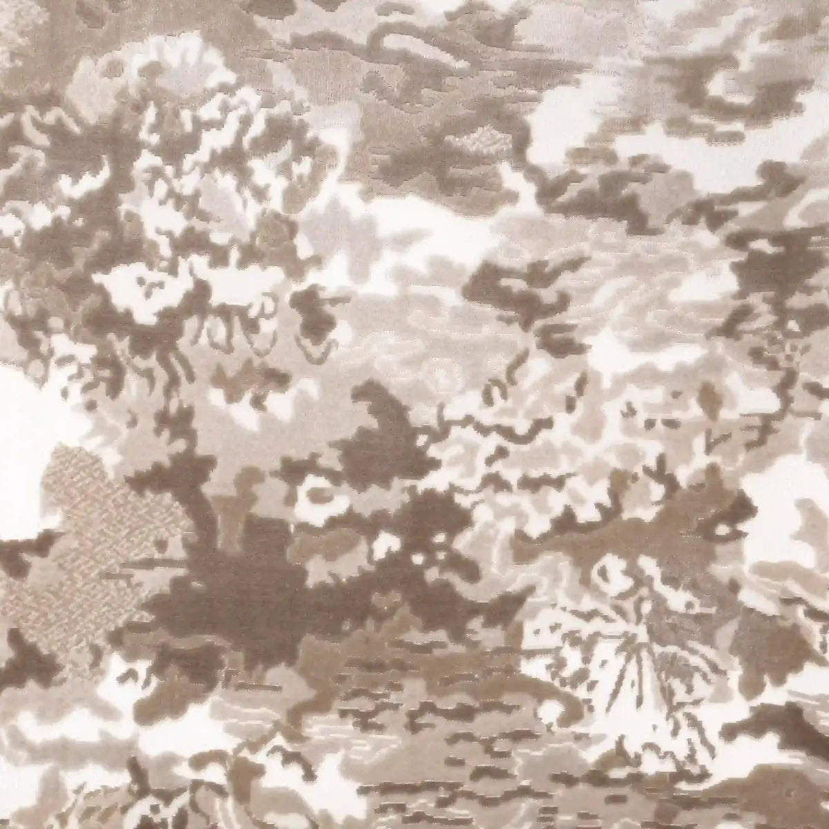 Canapé d'angle design Lesley Mini - jacquard à motif aquarelle