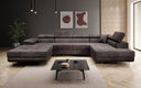 Designer Sofa Lago mit Schlaf - und Klappfunktion in Cord
