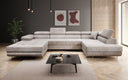 Designer Sofa Lago mit Schlaf - und Klappfunktion in Cord