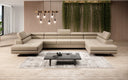 Designer Sofa Taormina mit Schlaf- und Klappfunktion in Bouclé