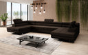 Designer Sofa Taormina mit Schlaf- und Klappfunktion in Bouclé