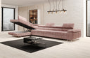 Designer Ecksofa Maxi mit Schlaf - und Klappfunktion in Cord
