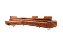 Designer Ecksofa Maxi mit Schlaf - und Klappfunktion in Cord