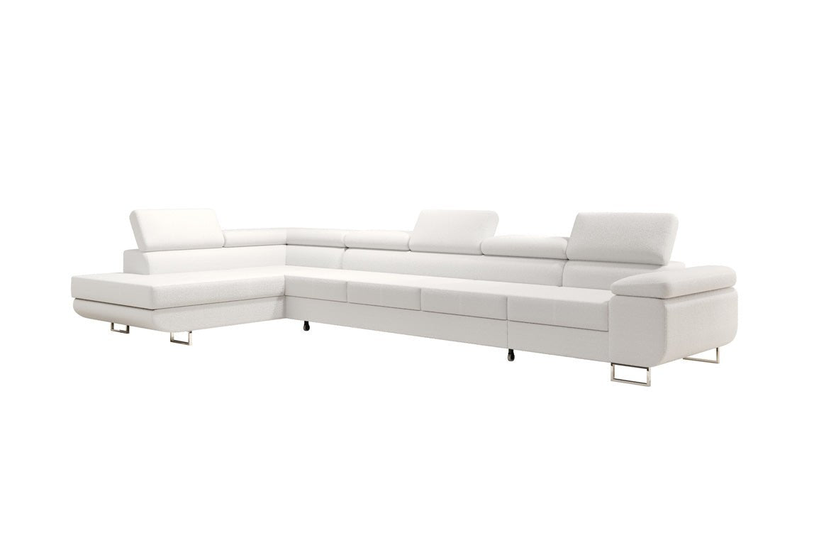 Canapé designer Maxi avec fonction couchage et pliable en bouclé