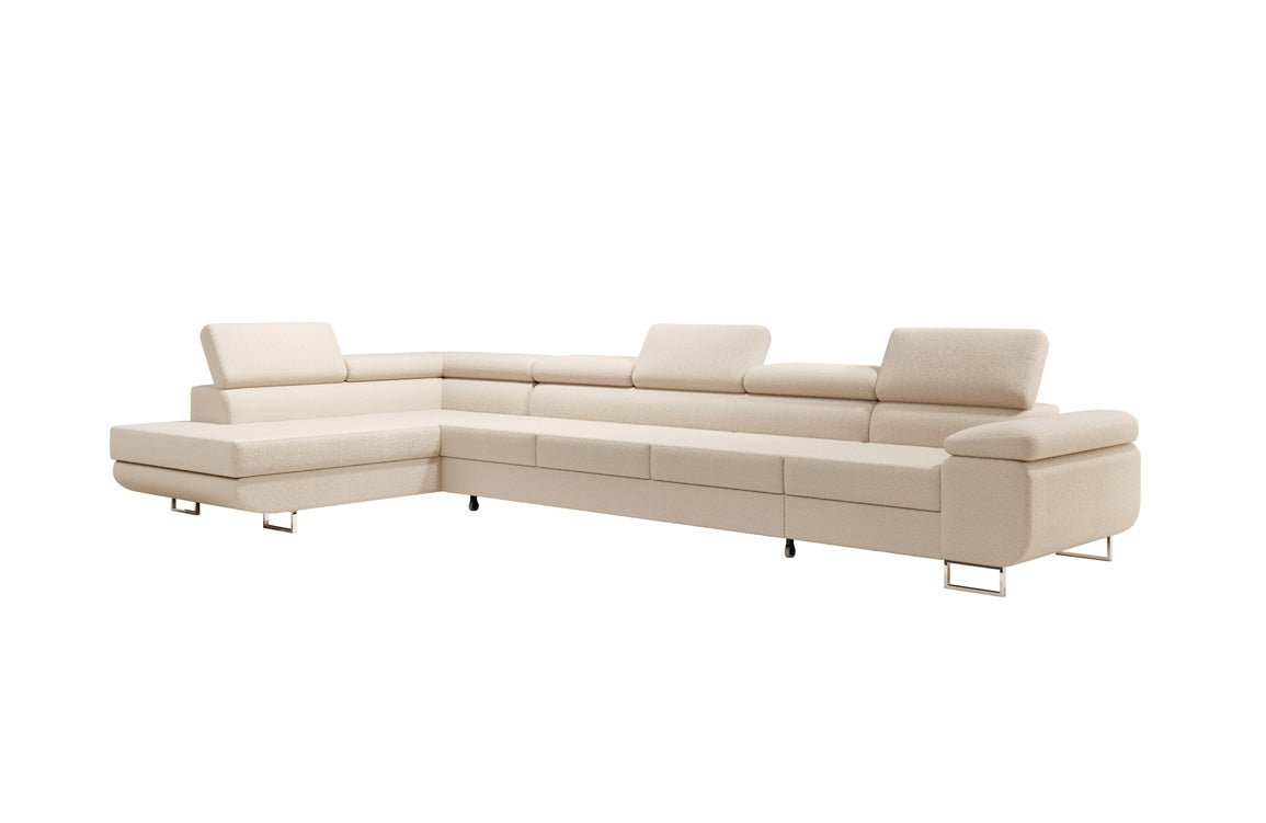 Canapé designer Maxi avec fonction couchage et pliable en bouclé
