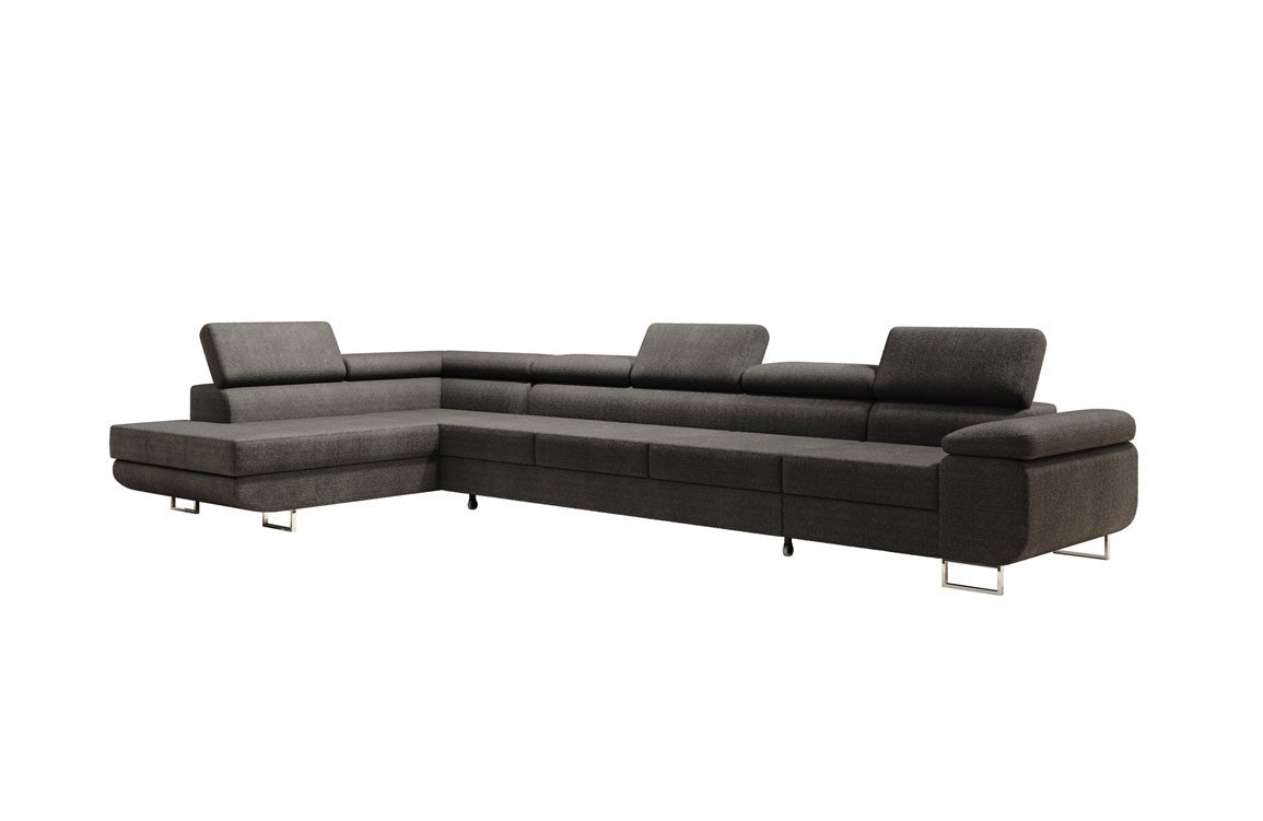 Canapé designer Maxi avec fonction couchage et pliable en bouclé