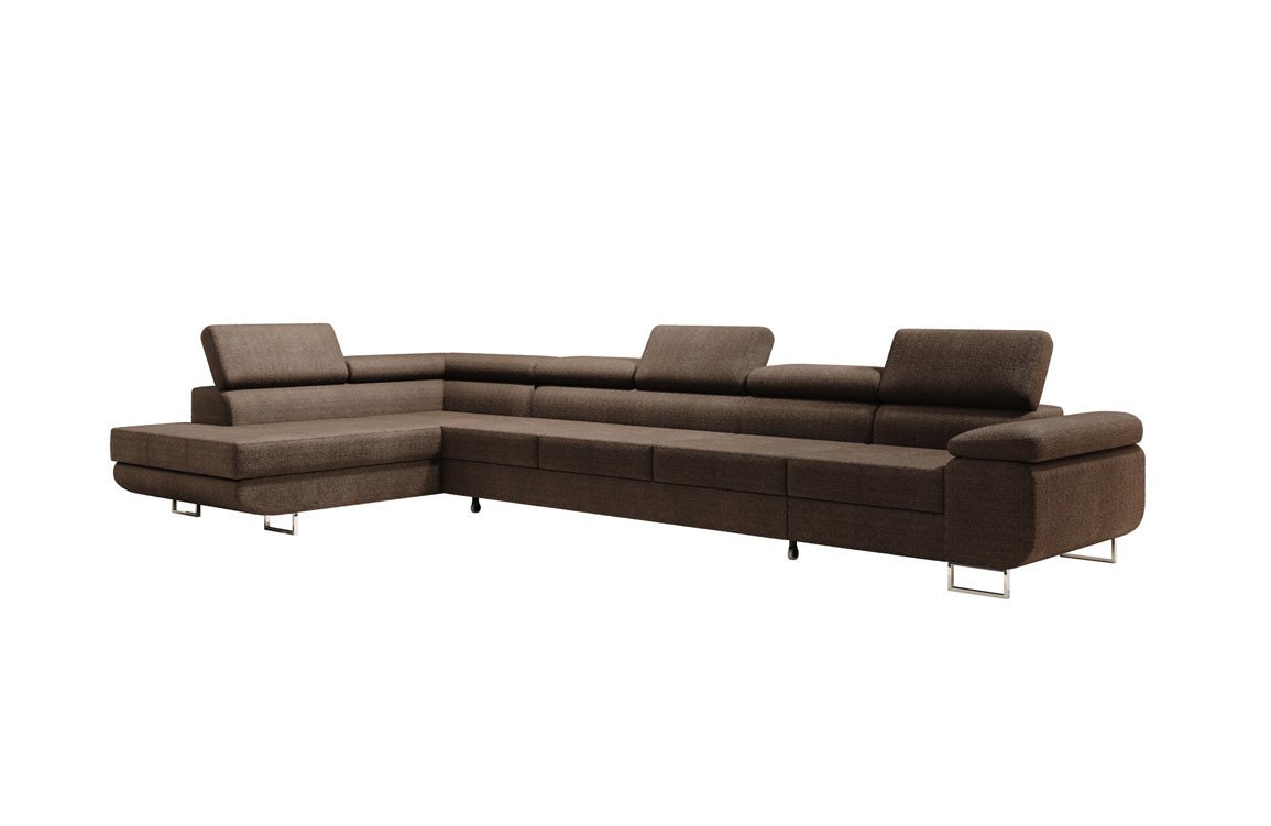 Canapé designer Maxi avec fonction couchage et pliable en bouclé