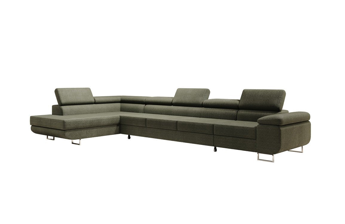 Canapé designer Maxi avec fonction couchage et pliable en bouclé