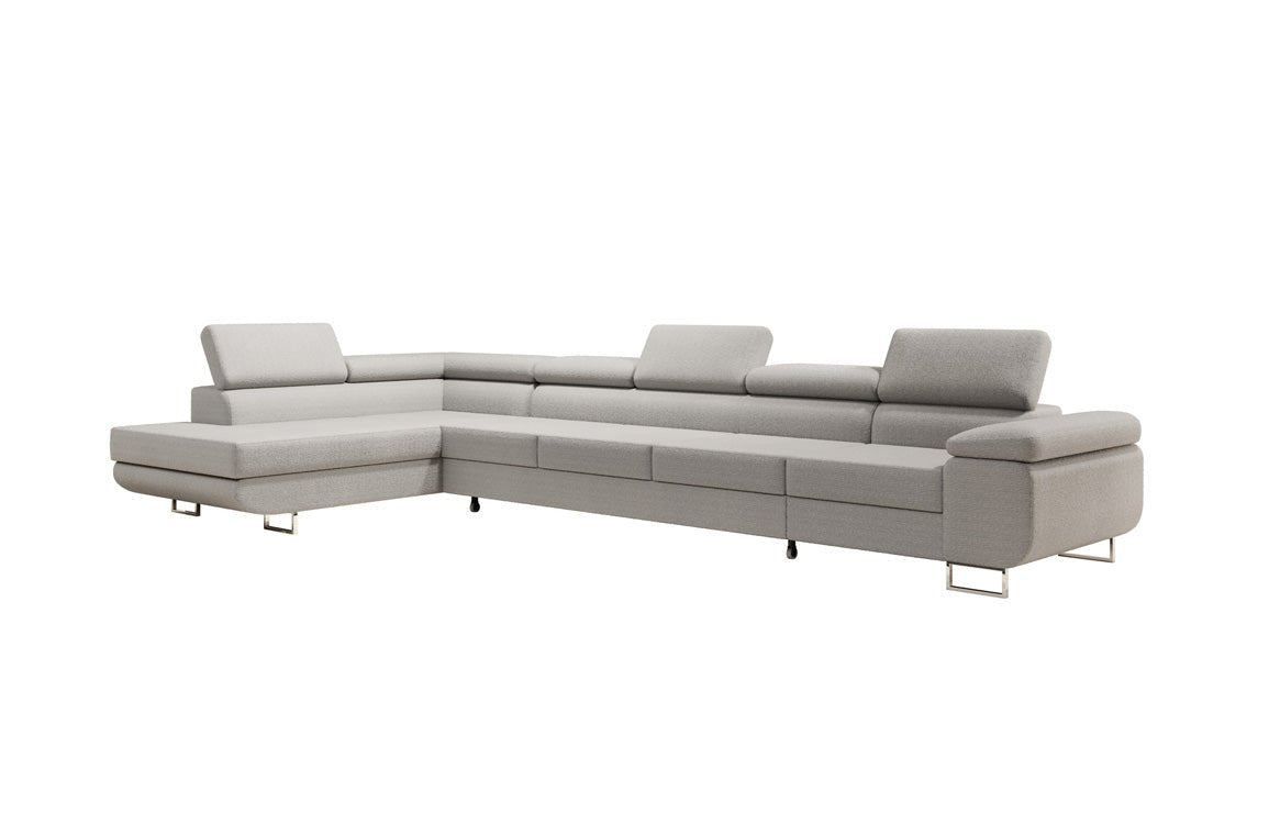 Canapé designer Maxi avec fonction couchage et pliable en bouclé