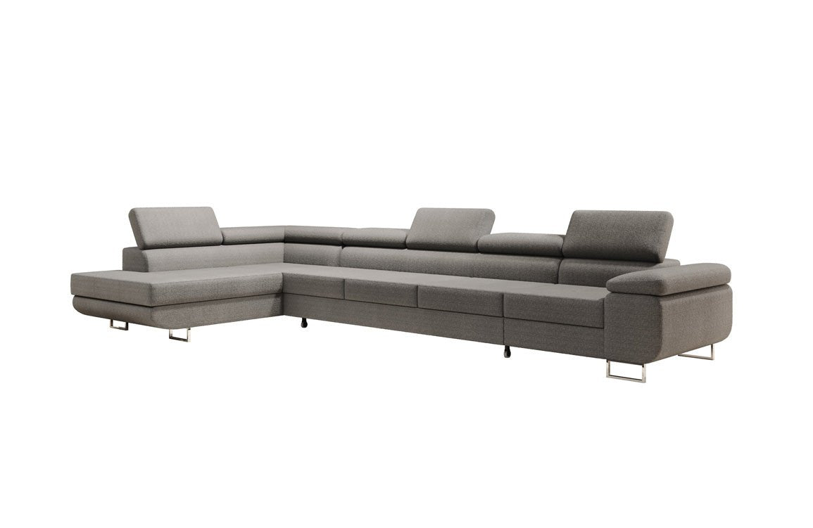 Canapé designer Maxi avec fonction couchage et pliable en bouclé