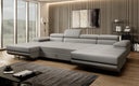 Canapé designer Calvera U avec fonction couchage et rabattable en Bouclé