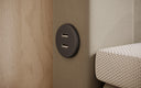 Lit boxspring Minera avec LED, USB et espace de rangement